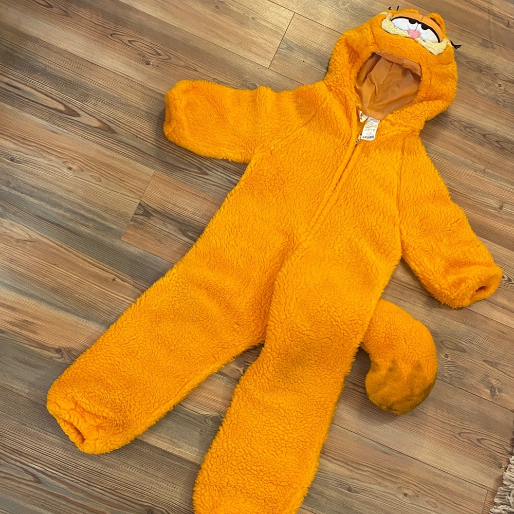 Vintage Garfield Paws Halloween Costume Size 4-6 Unisex